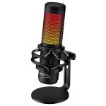 Microfone Gamer HyperX QuadCast S Podcast, Antivibração, LED RGB, USB, Compatível com PC, PS4 e Mac, Preto - 4P5P7AA