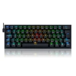 Teclado Mecânico Gamer Redragon Fizz Pro, RGB, SWITCH MARROM, K616-RGB-B (PT-BROWN) Preto