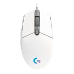 Mouse Gamer Logitech G203 LIGHTSYNC RGB, Efeito de Ondas de Cores, 6 Botões Programáveis e Até 8.000 DPI, Branco - 910-005794