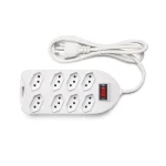 Protetor Eletrônico Intelbras 8 Tomadas - EPE 1008+ Branco