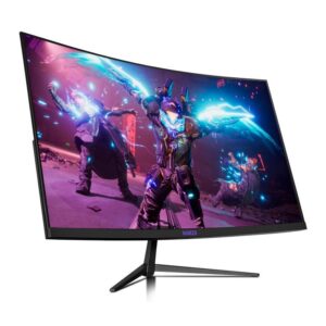 Monitor Gamer Mancer Leviathan 32” Curvo Tela VA, Full HD, 165Hz, 1ms, entradas HDMI e DP, modelo MCR-LEVHT01-BL01